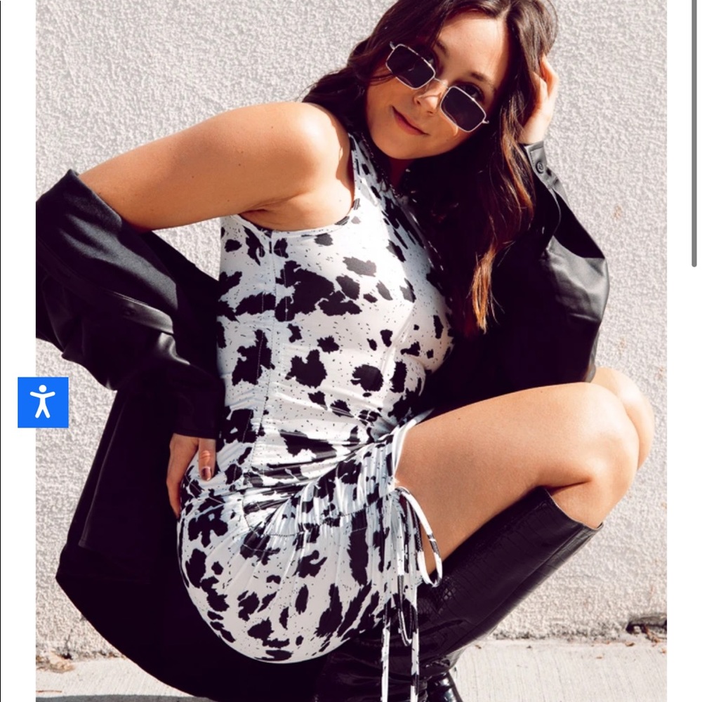 Cow Print Dress
